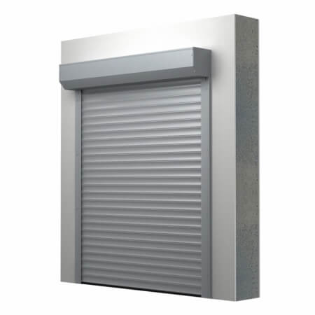Aluminium-Rolltor BGR SK mit rechteckigem Aufputz-Kasten